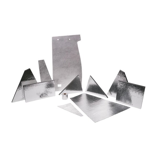 Radiant and conductive heat paths addressed by an exhaust heat shield liner.