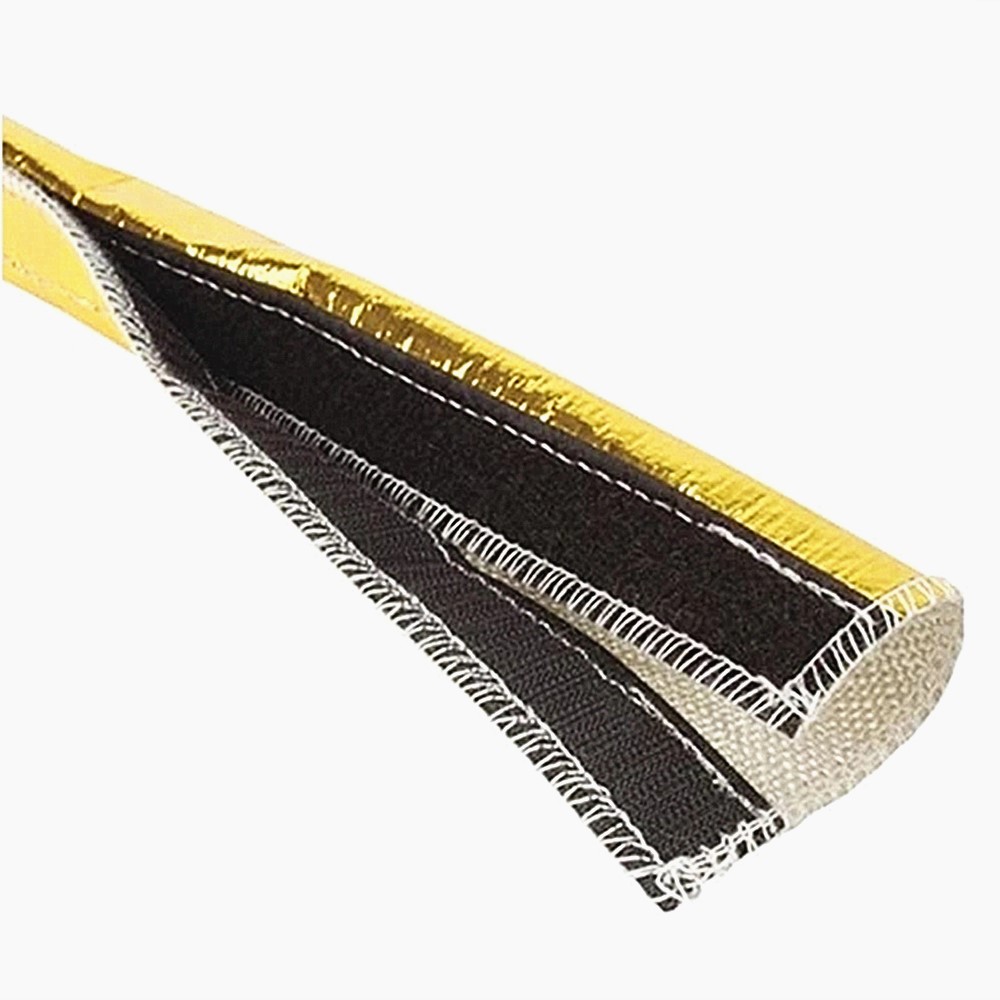 Heat Shroud Gold: Perlindungan Termal & Abrasi yang Direkayasa untuk Saluran & Kabel Kritis. Pasang Tanpa Pemutusan